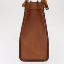 GUCCI Bamboo Hand Bag Leather Brown Gold 002 123 0260 Auth 169515-4
