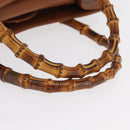 GUCCI Bamboo Hand Bag Leather Brown Gold 002 123 0260 Auth 169515-7