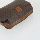 CELINE Macadam Canvas Clutch Bag PVC Leather 3 Set Brown Auth 169517-17