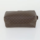 CELINE Macadam Canvas Clutch Bag PVC Leather 3 Set Brown Auth 169517-18