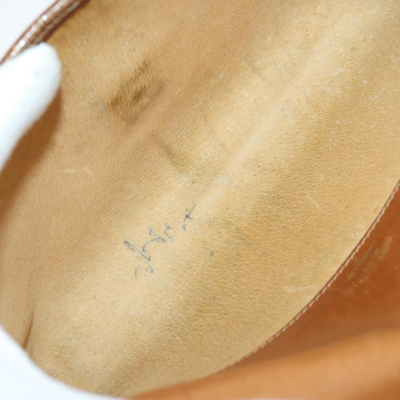 GUCCI Sherry Line Clutch Bag Suede Canvas 2 Set Navy Brown Auth 169518