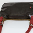 BALLY Schoudertas Patent PVC 2-delig Bordeaux Blauw Auth 169519-14