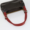 BALLY Schoudertas Patent PVC 2-delig Bordeaux Blauw Auth 169519-15