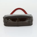 BALLY Schoudertas Patent PVC 2-delig Bordeaux Blauw Auth 169519-17