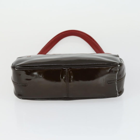 BALLY Schoudertas Patent PVC 2-delig Bordeaux Blauw Auth 169519