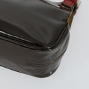 BALLY Schoudertas Patent PVC 2-delig Bordeaux Blauw Auth 169519-18