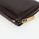 LOUIS VUITTON Monogram Vernis Zippy Long Wallet Amarante M93522 LV Auth 169544-15