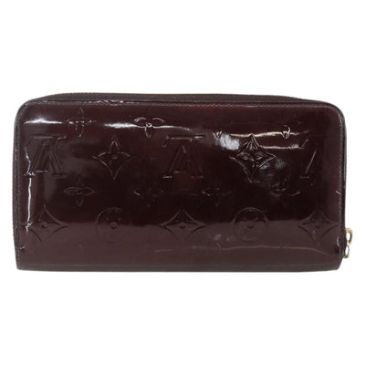 LOUIS VUITTON Monogram Vernis Zippy Long Wallet Amarante M93522 LV Auth 169544 - 0