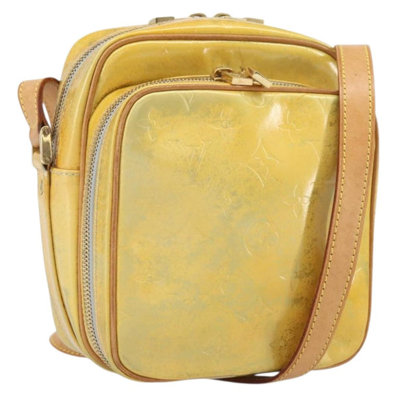 LOUIS VUITTON Monogram Vernis Wooster Shoulder Bag Gris M91036 LV Auth 169545