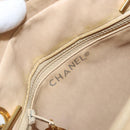 CHANEL Chain Matelasse Shoulder Bag Leather Beige Gold CC Auth 169546-15
