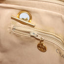 CHANEL Chain Matelasse Shoulder Bag Leather Beige Gold CC Auth 169546-19
