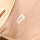 CHANEL Chain Matelasse Shoulder Bag Leather Beige Gold CC Auth 169546-21