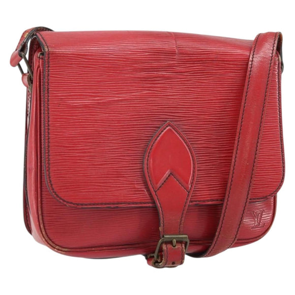 LOUIS VUITTON Epi Cartesier MM Shoulder Bag Red M52247 LV Auth 169548
