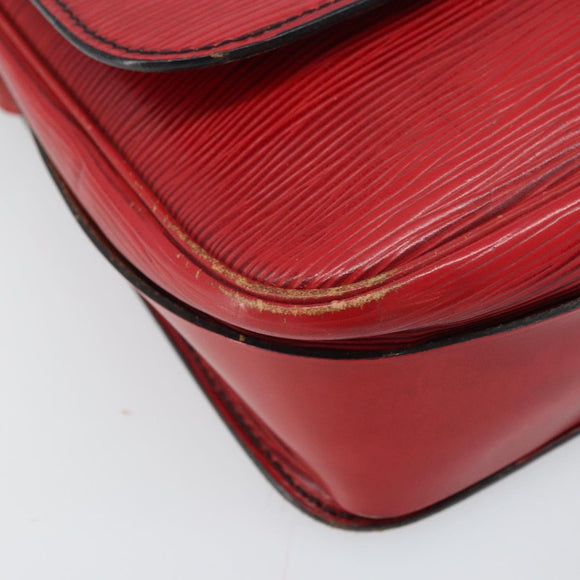 LOUIS VUITTON Epi Cartesier MM Shoulder Bag Red M52247 LV Auth 169548