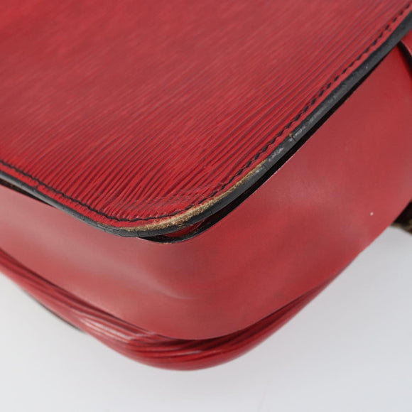 LOUIS VUITTON Epi Cartesier MM Shoulder Bag Red M52247 LV Auth 169548