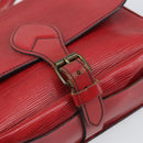 LOUIS VUITTON Epi Cartesier MM Shoulder Bag Red M52247 LV Auth 169548-10