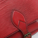 LOUIS VUITTON Epi Cartesier MM Shoulder Bag Red M52247 LV Auth 169548-17