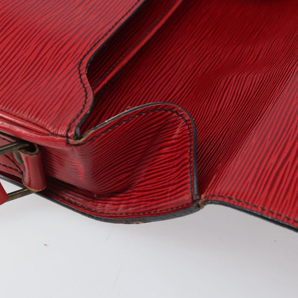 LOUIS VUITTON Epi Cartesier MM Shoulder Bag Red M52247 LV Auth 169548