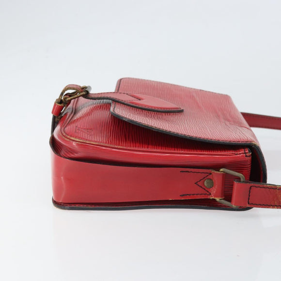 LOUIS VUITTON Epi Cartesier MM Shoulder Bag Red M52247 LV Auth 169548