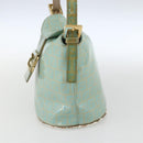 FENDI Zucchino Canvas Mamma Baguette Bag Coated Canvas Gold green Auth 169553A-4