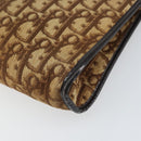 Christian Dior Trotter Canvas Shoulder Bag Beige Gold Auth 169555-12