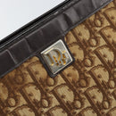 Christian Dior Trotter Canvas Shoulder Bag Beige Gold Auth 169555-14