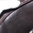 Christian Dior Trotter Canvas Shoulder Bag Beige Gold Auth 169555-16