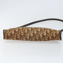 Christian Dior Trotter Canvas Shoulder Bag Beige Gold Auth 169555-9