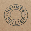 HERMES Saddle Box Accessory Case metal Orange Auth 169557V-17