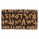 LOUIS VUITTON Graffiti Porte Monnaie Credit Wallet Orange M92190 LV Auth 169561-3