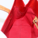 LOUIS VUITTON Monogram Vernis Reade PM Hand Bag Red Rouge M91088 LV Auth 169564-19