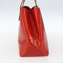 LOUIS VUITTON Monogram Vernis Reade PM Hand Bag Red Rouge M91088 LV Auth 169564-3