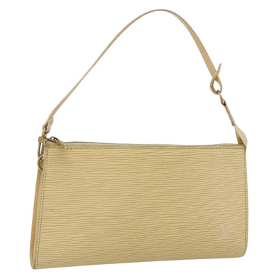 LOUIS VUITTON Epi Pochette Accessoires Pouch Vanilla M5294A LV Auth 169565
