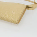 LOUIS VUITTON Epi Pochette Accessoires Pouch Vanilla M5294A LV Auth 169565A-14