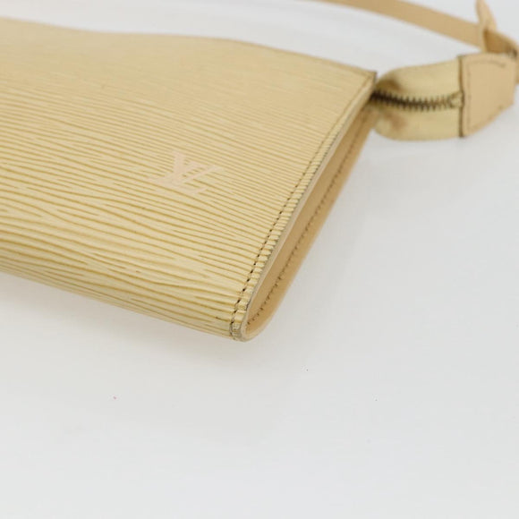 LOUIS VUITTON Epi Pochette Accessoires Pouch Vanilla M5294A LV Auth 169565A