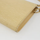LOUIS VUITTON Epi Pochette Accessoires Pouch Vanilla M5294A LV Auth 169565A-16