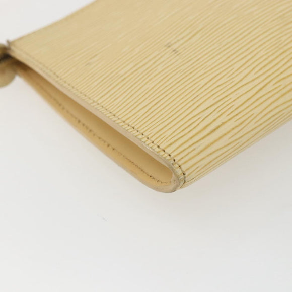 LOUIS VUITTON Epi Pochette Accessoires Pouch Vanilla M5294A LV Auth 169565A