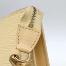 LOUIS VUITTON Epi Pochette Accessoires Pouch Vanilla M5294A LV Auth 169565A-9