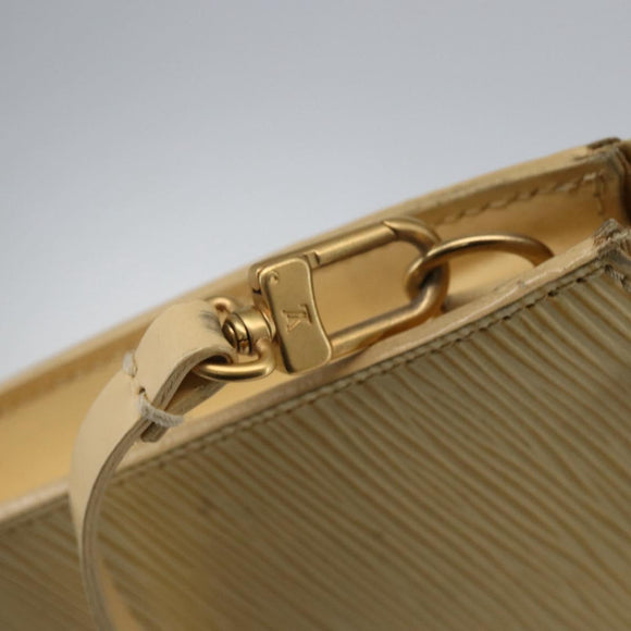 LOUIS VUITTON Epi Pochette Accessoires Pouch Vanilla M5294A LV Auth 169565A