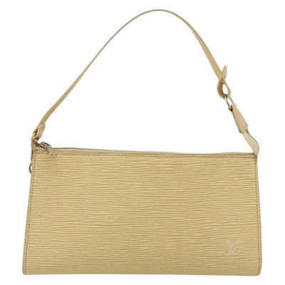 LOUIS VUITTON Epi Pochette Accessoires Pouch Vanilla M5294A LV Auth 169565 - 0