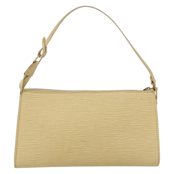 LOUIS VUITTON Epi Pochette Accessoires Pouch Vanilla M5294A LV Auth 169565A