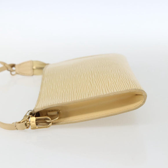LOUIS VUITTON Epi Pochette Accessoires Pouch Vanilla M5294A LV Auth 169565A