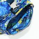 PRADA Rugzak Nylon Lichtblauw Zilver Auth 169566V-23
