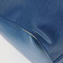 LOUIS VUITTON Epi Keepall 50 Boston Bag Blue M42965 LV Auth 169569-14