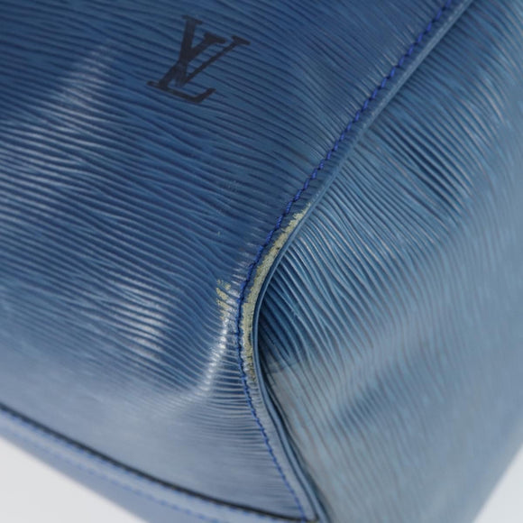 LOUIS VUITTON Epi Keepall 50 Boston Bag Blue M42965 LV Auth 169569