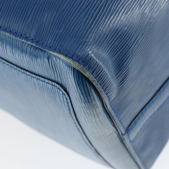 LOUIS VUITTON Epi Keepall 50 Boston Bag Blue M42965 LV Auth 169569