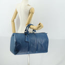 LOUIS VUITTON Epi Keepall 50 Boston Bag Blue M42965 LV Auth 169569-23