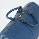 LOUIS VUITTON Epi Keepall 50 Boston Bag Blue M42965 LV Auth 169569-6