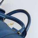 LOUIS VUITTON Epi Keepall 50 Boston Bag Blue M42965 LV Auth 169569-8