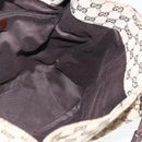 GUCCI GG Canvas Tote Bag Beige Silver 115016 Auth 169570-19
